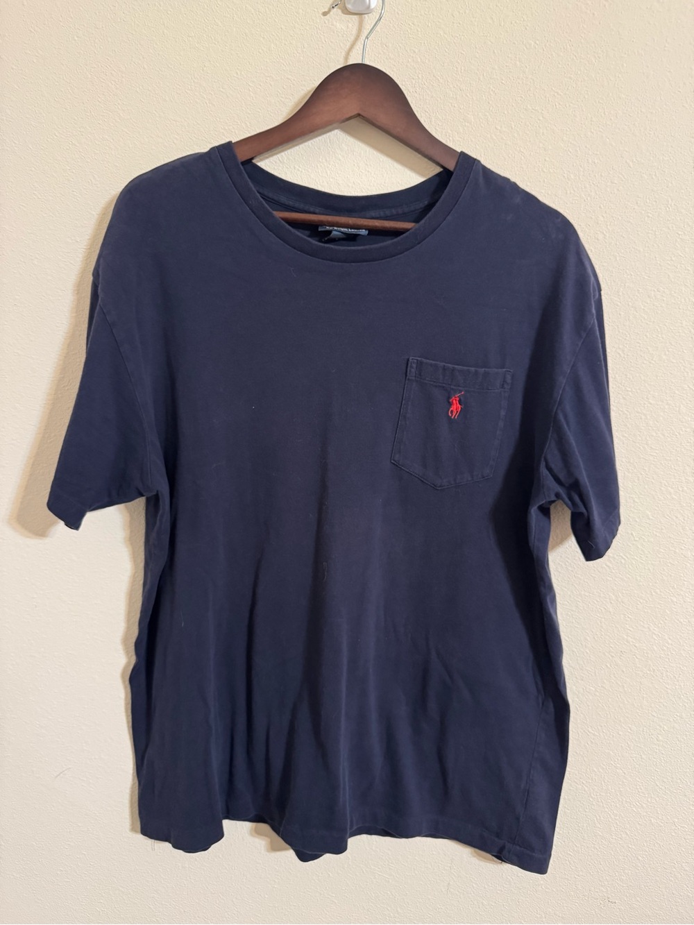 Polo by Ralph Lauren Men’s Navy Pocket T‑Shirt with Red Pony sz L